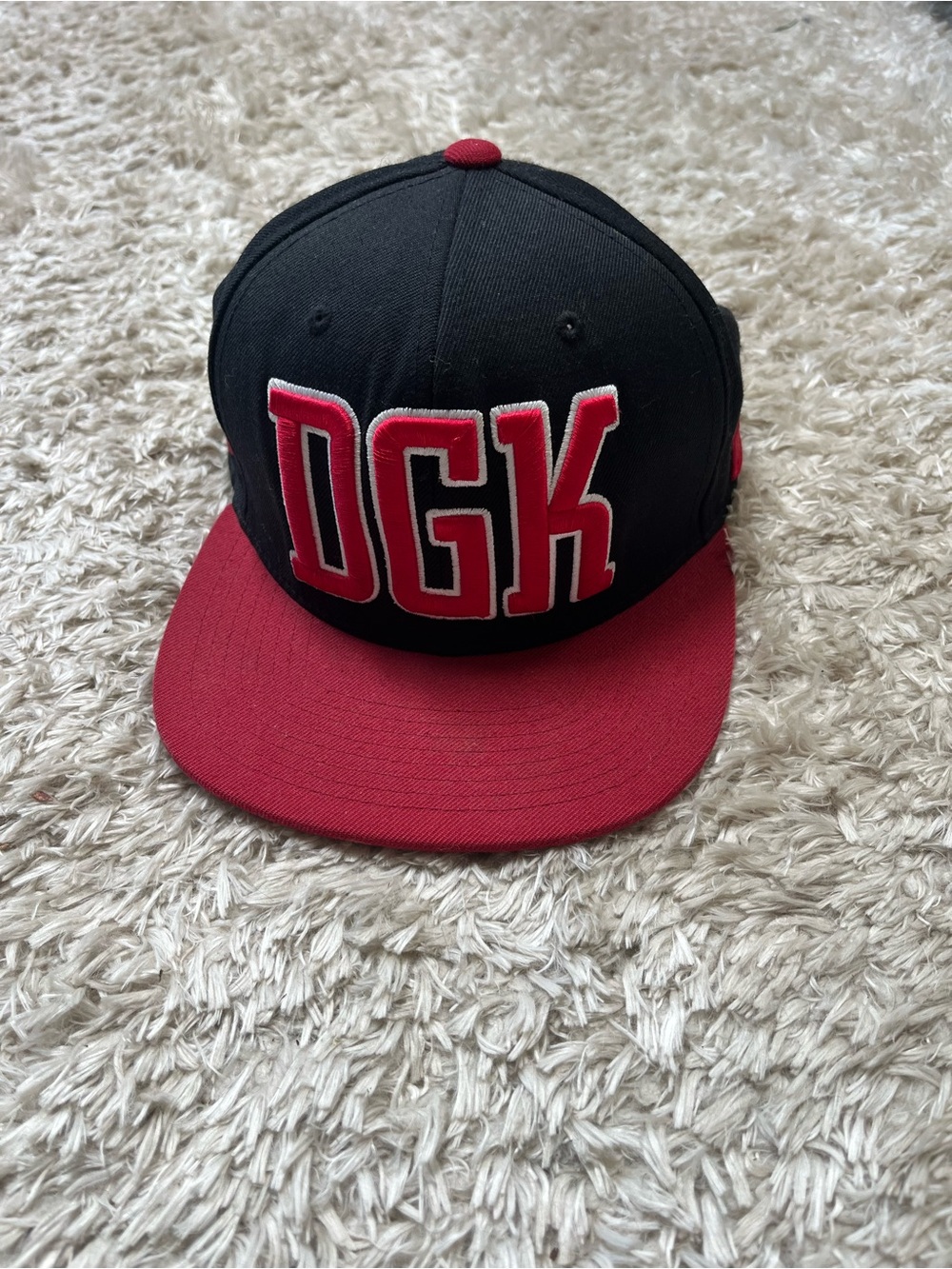 DGK Kids Black and Red Snapback Hat